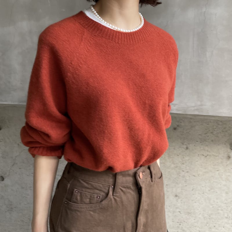 autumn-color wool knitの画像1枚目