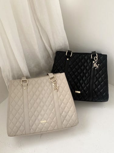 mellow's キルティングA4トートバッグ